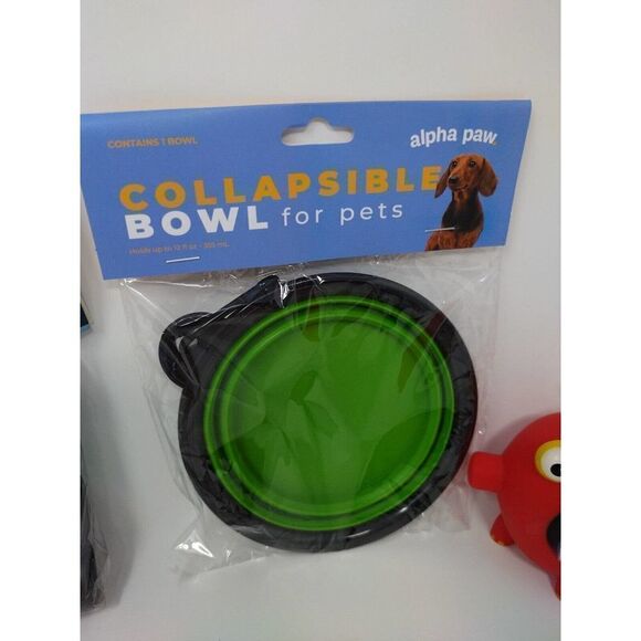 Dog Accessories Set 4 Item Lot Includes Portable Bowl, Flashlight, Poo Bags, Toy - Picture 4 of 5